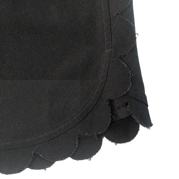 Club Monaco Women’s Black Scalloped Alea Skirt Size 10 - Picture 8 of 13